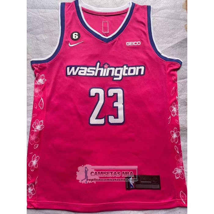 Camiseta Washington Wizards Michael Jordan NO 23 Ciudad 2022-23 Rosa